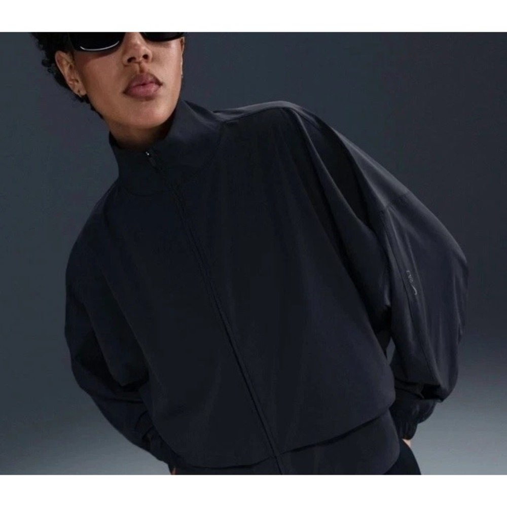 $150 Nike Women's 24.7 PerfectStretch Dri-FIT Woven Jacket L Black Style HJ0963